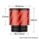 Authentic Reewape AS292 Replacement 810 Drip Tip for SMOK TFV8 / TFV12 Tank / Kennedy / Battle RDA - Red, Carbon, 18mm