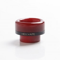 [Ships from Bonded Warehouse] Authentic Hellvape Dead Rabbit V2 RDA Replacement Ag+ Anti-bacterial 810 Drip Tip - Vampire Red