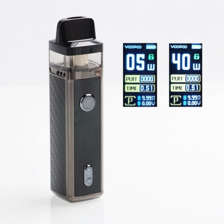 Authentic VOOPOO VINCI 40W 1500mAh VW Mod Pod System Kit with 5 PnP Coils - Carbon Fiber, 5~40W, 5.5ml (Standard Edition)