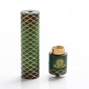 Authentic Steel Sebone Hybrid Mechanical Mod + RDA Kit - Green, Brass, 1 x 18650, 24mm Diameter