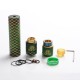 Authentic Steel Sebone Hybrid Mechanical Mod + RDA Kit - Green, Brass, 1 x 18650, 24mm Diameter