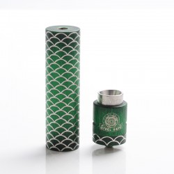 Authentic Steel Sebone Hybrid Mechanical Mod + RDA Kit - Green, Stainelss Steel, 1 x 18650, 24mm Diameter