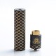 Authentic Steel Sebone Hybrid Mechanical Mod + RDA Kit - Black, Brass, 1 x 18650, 24mm Diameter