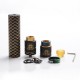 Authentic Steel Vape Sebone Hybrid Mechanical Mod + RDA Vape Kit - Black, Brass, 1 x 18650, 24mm Diameter