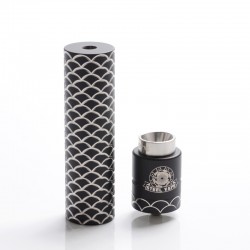 Authentic Steel Sebone Hybrid Mechanical Mod + RDA Kit - Black, Stainelss Steel, 1 x 18650, 24mm Diameter