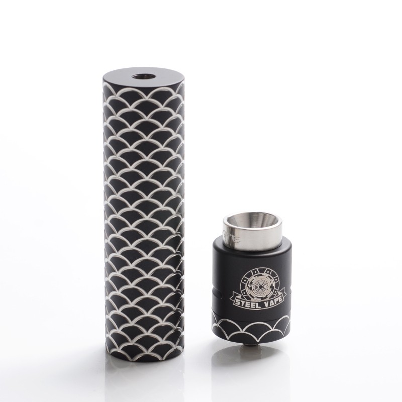 Buy Authentic Steel Vape Sebone Black SS Mechanical Mod + RDA Kit