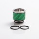 Authentic Reewape AS291 Replacement 810 Drip Tip for SMOK TFV8/TFV12 Tank/Kennedy/Battle RDA - Green, SS + Carbon Fiber, 16mm