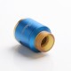 Authentic Steel Vape Compass RDA Rebuildable Dripping Vape Atomizer - Blue, Stainless Steel + Aluminum, 25mm Diameter