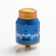 Authentic Steel Vape ECG Bottom Feeder RDA Rebuildable Dripping Vape Atomizer w/ BF Pin - Blue, Stainless Steel, 24mm Diameter