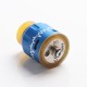 Authentic Steel Vape ECG Bottom Feeder RDA Rebuildable Dripping Vape Atomizer w/ BF Pin - Blue, Stainless Steel, 24mm Diameter