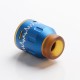 Authentic Steel Vape ECG Bottom Feeder RDA Rebuildable Dripping Vape Atomizer w/ BF Pin - Blue, Stainless Steel, 24mm Diameter