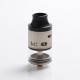 Authentic Steel Vape Tailspin RDTA Rebuildable Dripping Tank Vape Atomizer - Silver, Stainless Steel, 4ml, 25mm Diameter