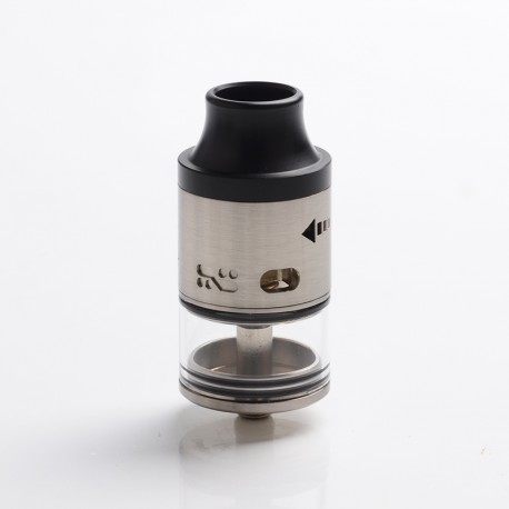 Authentic Steel Tailspin RDTA Rebuildable Dripping Tank Atomizer - Silver, Stainless Steel, 4ml, 25mm Diameter