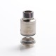 Authentic Steel Vape Tailspin RDTA Rebuildable Dripping Tank Vape Atomizer - Silver, Stainless Steel, 4ml, 25mm Diameter