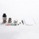 Authentic Steel Vape Tailspin RDTA Rebuildable Dripping Tank Vape Atomizer - Silver, Stainless Steel, 4ml, 25mm Diameter