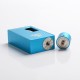 Authentic Steel Vape Phoenix Mechanical Squonk Box Mod + RDA Vape Kit - Blue, 7.5ml, 1 x 18650 / 20700, 24mm Diameter