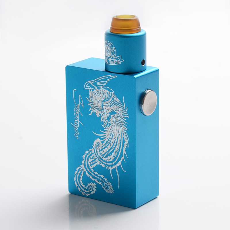 Buy Authentic Steel Vape Phoenix Blue Mechanical Mod + RDA Vape Kit