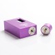 Authentic Steel Vape Phoenix Mechanical Squonk Box Mod + RDA Vape Kit - Purple, 7.5ml, 1 x 18650 / 20700, 24mm Diameter