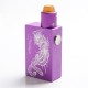 Authentic Steel Vape Phoenix Mechanical Squonk Box Mod + RDA Vape Kit - Purple, 7.5ml, 1 x 18650 / 20700, 24mm Diameter