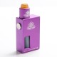 Authentic Steel Vape Phoenix Mechanical Squonk Box Mod + RDA Vape Kit - Purple, 7.5ml, 1 x 18650 / 20700, 24mm Diameter