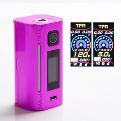 Authentic Asmodus Lustro 200W Touch Screen TC VW Variable Wattage Box Mod - Pink, 5~200W, 2 x 18650