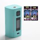 Authentic Asmodus Lustro 200W Touch Screen TC VW Variable Wattage Vape Box Mod - Tiffiany Blue, 5~200W, 2 x 18650