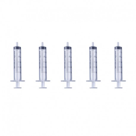 [Ships from Bonded Warehouse] E- Injector / E- Syringewithout Needle Tip - Transparent, 10ml (5 PCS)