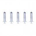 [Ships from Bonded Warehouse] E- Injector / E- Syringewithout Needle Tip - Transparent, 10ml (5 PCS)