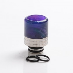 Authentic Reewape AS297F Replacement Anti Split 510 Drip Tip for RDA/RTA/RDTA/Sub-Ohm Tank Atomizer - Purple, Resin + SS, 20mm