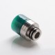 Authentic Reewape AS297F Replacement Anti Split 510 Drip Tip for RDA/RTA/RDTA/Sub-Ohm Tank Atomizer - Green, Resin + SS, 20mm