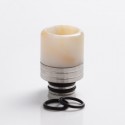 Authentic Reewape AS297F Replacement Anti Split 510 Drip Tip for RDA/RTA/RDTA/Sub-Ohm Tank Atomizer - White, Resin + SS, 20mm