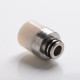 Authentic Reewape AS297F Replacement Anti Split 510 Drip Tip for RDA/RTA/RDTA/Sub-Ohm Tank Atomizer - White, Resin + SS, 20mm