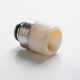 Authentic Reewape AS297F Replacement Anti Split 510 Drip Tip for RDA/RTA/RDTA/Sub-Ohm Tank Atomizer - White, Resin + SS, 20mm