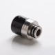 Authentic Reewape AS297F Replacement Anti Split 510 Drip Tip for RDA/RTA/RDTA/Sub-Ohm Tank Atomizer - Black, Resin + SS, 20mm