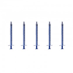 [Ships from Bonded Warehouse] E- Injector / E- Syringewithout Needle Tip - Transparent, 1ml (5 PCS)