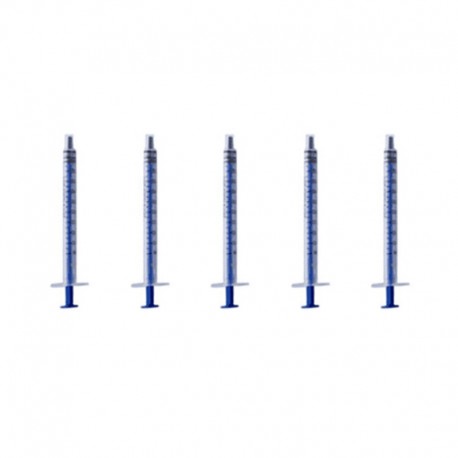 [Ships from Bonded Warehouse] E- Injector / E- Syringewithout Needle Tip - Transparent, 1ml (5 PCS)