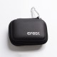 Authentic Efest Zipper Battery Case Carrying Bag w/ Silver Hook for 18350/18450/18650 Li-ion Batteries - Black, 103 x 75 x 20mm