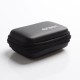 Authentic Efest Zipper Battery Case Carrying Bag w/ Silver Hook for 18350/18450/18650 Li-ion Batteries - Black, 103 x 75 x 20mm