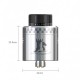 Authentic Ehpro Kelpie BF RDA Rebuildable Dripping Atomizer w/ BF Pin - Blue, Stainless Steel + Resin, 24mm Diameter