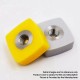 Authentic VXVTech VXV 510 Thread Adapter Connector for Voopoo VINCI / VINCI R / VINCI X Pod System Kit - Yellow, ABS + SS