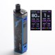 Authentic SMOKTech SMOK RPM80 Pro 80W VW Mod Pod System Vape Starter Kit w/ IQ-80 Chip - Fluid Blue, 1~80W, 1 x 18650