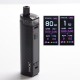 Authentic SMOKTech SMOK RPM80 Pro 80W VW Mod Pod System Vape Starter Kit w/ IQ-80 Chip - Black Carbon Fiber, 1~80W, 1 x 18650