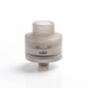 Authentic Gas Mods G.R.1 GR1 S RDA Rebuildable Dripping Vape Atomizer w/ BF Pin - Transparent Black, SS + PMMA, 22mm Diameter