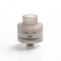Authentic Gas Mods G.R.1 GR1 S RDA Rebuildable Dripping Atomizer w/ BF Pin - Transparent Black, SS + PMMA, 22mm Diameter