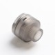 Authentic Gas Mods G.R.1 GR1 S RDA Rebuildable Dripping Vape Atomizer w/ BF Pin - Transparent Black, SS + PMMA, 22mm Diameter