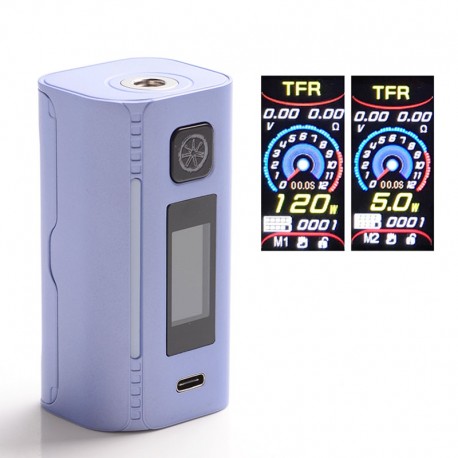 Authentic Asmodus Lustro 200W Touch Screen TC VW Variable Wattage Box Mod - Grey, 5~200W, 2 x 18650
