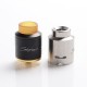 Authentic Steel Vape Compass RDA Rebuildable Dripping Vape Atomizer - Black, Stainless Steel + Aluminum, 25mm Diameter