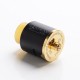 Authentic Steel Vape Compass RDA Rebuildable Dripping Vape Atomizer - Black, Stainless Steel + Aluminum, 25mm Diameter