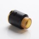 Authentic Steel Vape Compass RDA Rebuildable Dripping Vape Atomizer - Black, Stainless Steel + Aluminum, 25mm Diameter