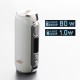 Authentic Eleaf iStick Rim C 80W TC VW Variable Wattage Box Vape Mod - White, 1~80W, 1 x 18650